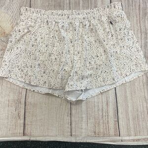 CALIA by Carrie Underwood Speckled Athletic Shorts in White and Black